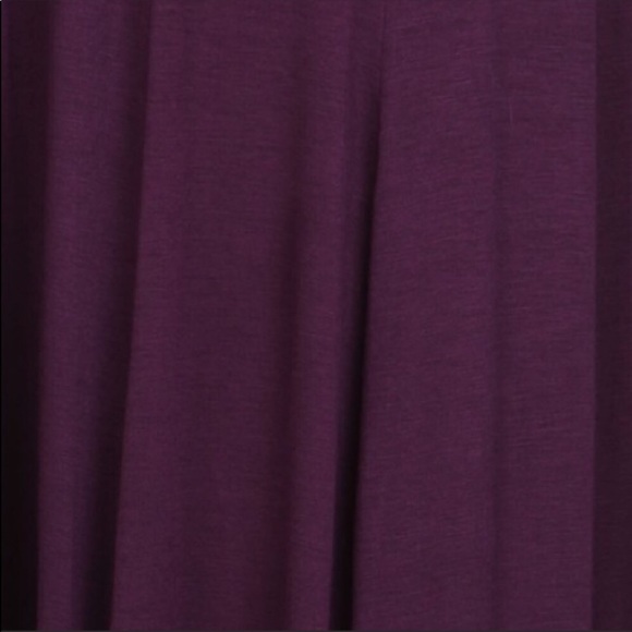 Fall Soft Plum Midi Dress - Picture 4 of 4